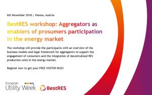 Results from the workshop “Aggregators as enablers of prosumers participation in the energy market”